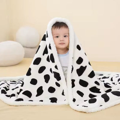 Couverture bebe noir blanche
