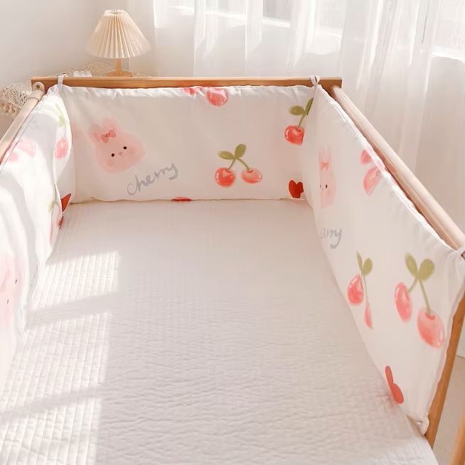 Linge de lit bebe - DouxSommeil™ - Cerises & Lapins - Mon Espace Bébé