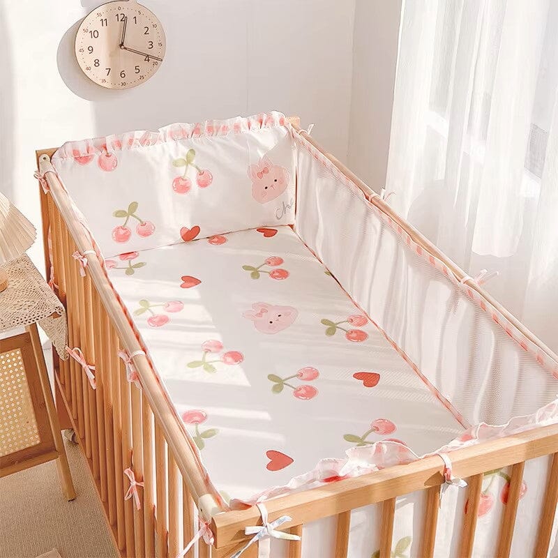 Linge de lit bebe - DouxSommeil™ - Cerises & Lapins - Mon Espace Bébé