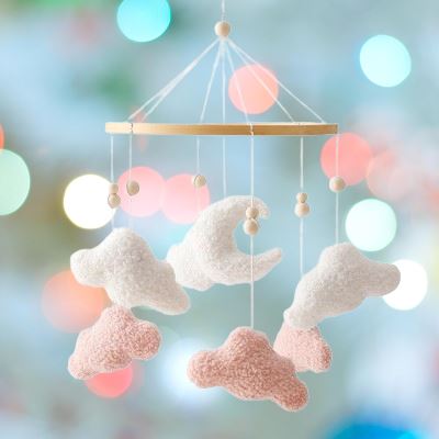 Mobile pour Bébé WoodenCribBell™ Nuages Mon Espace Bébé