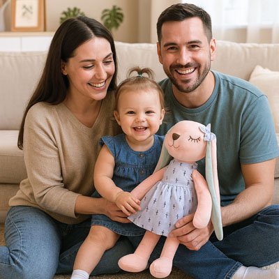 Peluche lapin | lapin coquin - Mon Espace Bébé