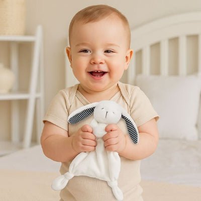 Doudou bebe | petit lapin blanc - Mon Espace Bébé