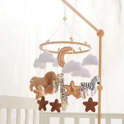 Mobile bébé safari | Éveil naturel - Mon Espace Bébé