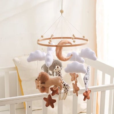 Mobile bébé safari | Éveil naturel - Mon Espace Bébé