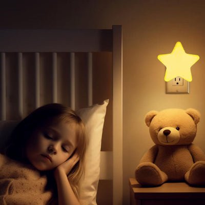 Veilleuse étoile enfant nounours